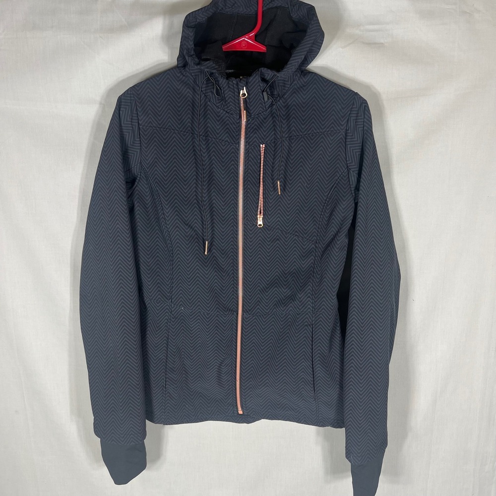 Mondetta Softshell Jacket Chevron Rose Gold Black Womens Size S
